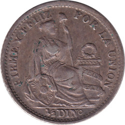 Peru - 1/2 dinero - Liberté...