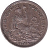 Peru - 1/2 dinero - Liberté assise - Couronne large - 1903 JF - No436