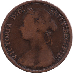 United Kingdom - 1/2 penny - Victoria - Mature bust - 1881 - No460