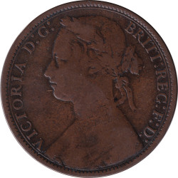 United Kingdom - 1 penny - Victoria - Mature bust - 1875 - No481