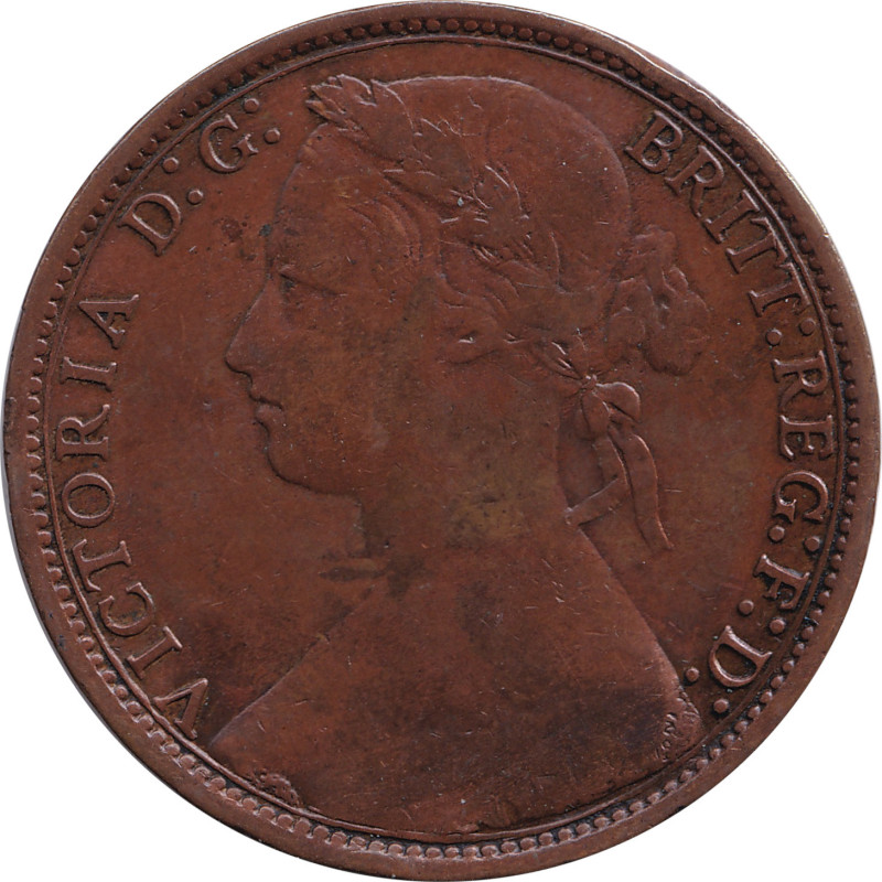 United Kingdom - 1 penny - Victoria - Mature bust - 1878 - No486