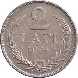 Latvia - 2 lati - Armoiries...