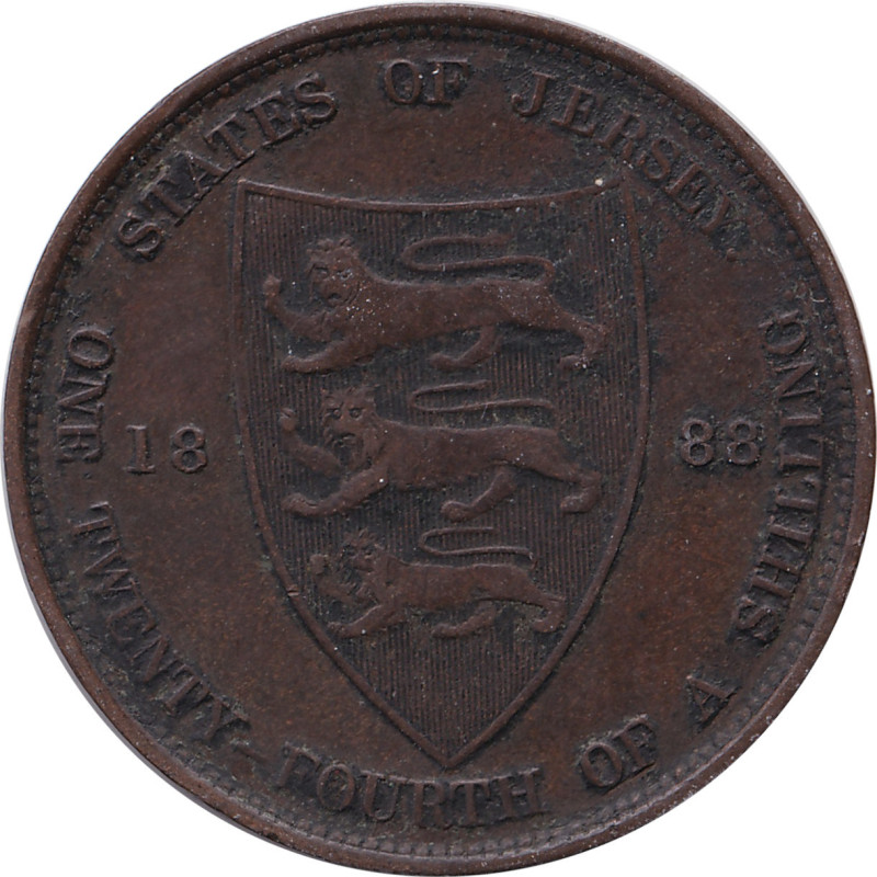 Jersey - 1/24 shilling - Victoria - 1888 H - No548