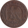 France - 1 centime - Napoléon III - Laureate head - 1862 K - No549