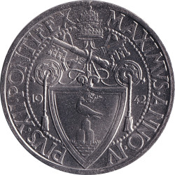 Vaticano - 1 lira - Pie XII - Justice - Type lourd - 1942 - IV (1942) R - No553