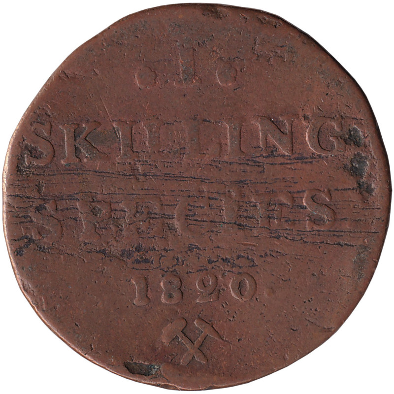 Norway - 1 skilling - Charles XIV - 1820 ⚒ - No572