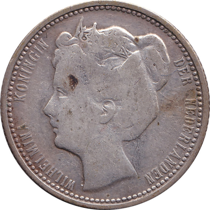 Netherlands - 25 cents - Wilhelmina I - Tête enfantine - 1906 - No623