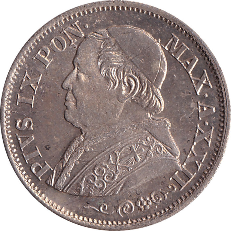 Papal States - 10 soldi - Pie XI - 1868 - XXII (1868) R - No638
