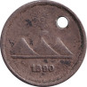 Guatemala - 1/4 real - Montagnes - Petits rameaux au revers - 1890 - No644