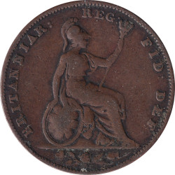 United Kingdom - 1 farthing - Victoria - Young head - 1838 - No666