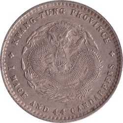Chinese Dollar - 20 cents - Dragon de face - KWANG-TUNG - No1010