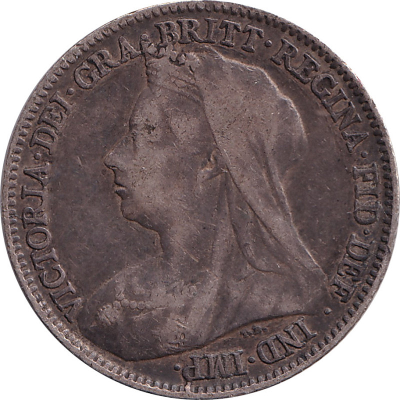 United Kingdom - 6 pence - Victoria - Buste agé - 1897 - No658