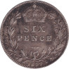 United Kingdom - 6 pence - Victoria - Buste agé - 1897 - No658