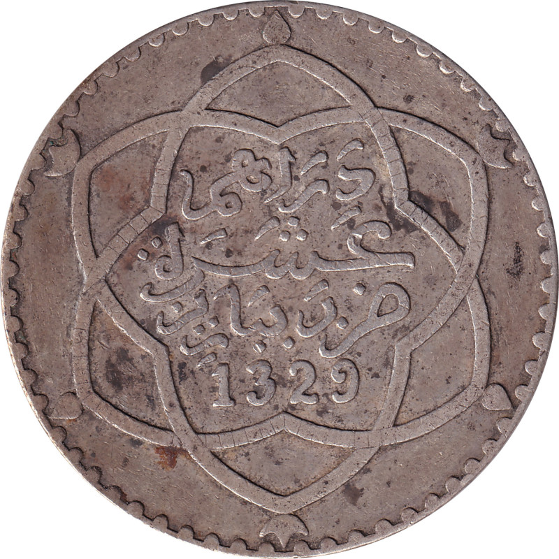 Morocco - 10 dirhams - Moulay Hafid I - No812
