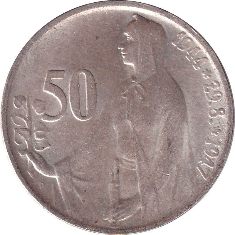 Czechoslovakia - 50 korun - Révolte de 1944 - 1947 - No1011