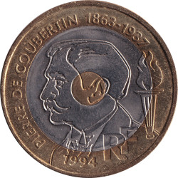France - 20 francs - Pierre De Coubertin - 1994 - No1015