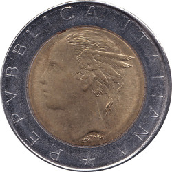 Italy - 500 lire - Plazza -...