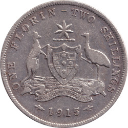 Australia - 1 florin - George V - 1915 - No1017
