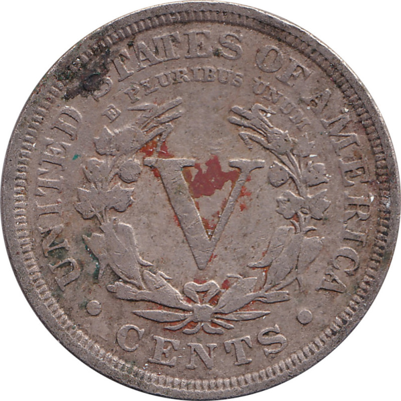 United States of America - 5 cents - Tête de la Liberté - 1912 - No1019