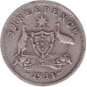 Australia - 3 pence - George V - 1934 - No1023