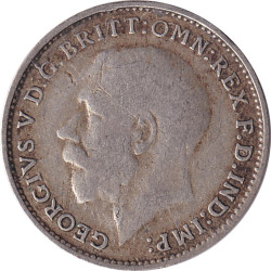 United Kingdom - 3 pence - George V - Couronne - 1921 - No1024