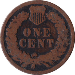 United States of America - 1 cent - Indian Head - Oak Leaves - Bronze - 1881 - No1025