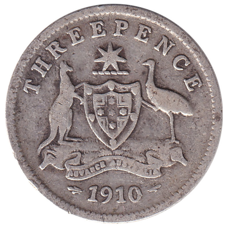 Australia - 3 pence - Edward VII - 1910 - No1030