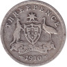 Australia - 3 pence - Edward VII - 1910 - No1030