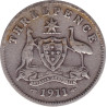 Australia - 3 pence - George V - 1911 - No1032