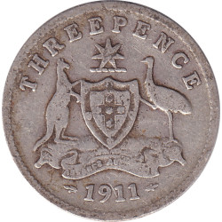 Australia - 3 pence -...