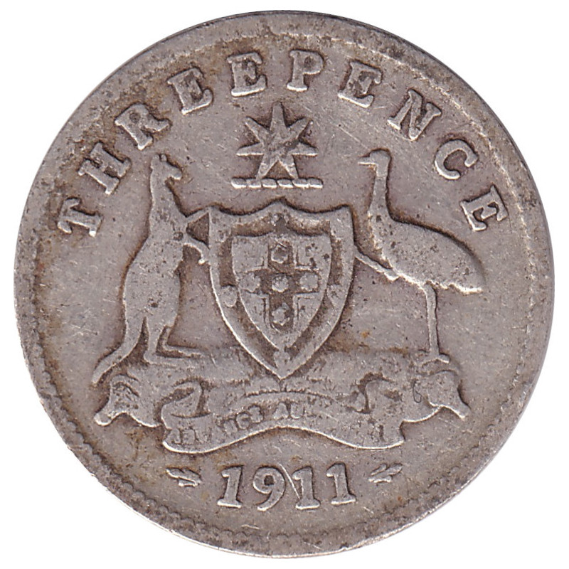 Australia - 3 pence - George V - 1911 - No1033