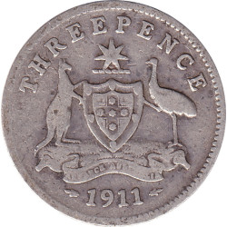 Australia - 3 pence -...