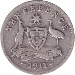 Australia - 3 pence -...