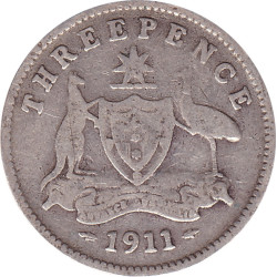 Australia - 3 pence -...