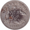 Australia - 3 pence - George V - 1912 - No1037