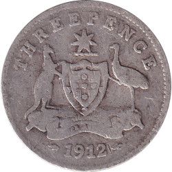 Australia - 3 pence - George V - 1912 - No1039