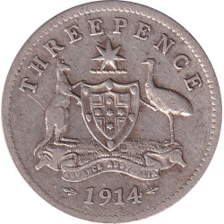 Australia - 3 pence -...