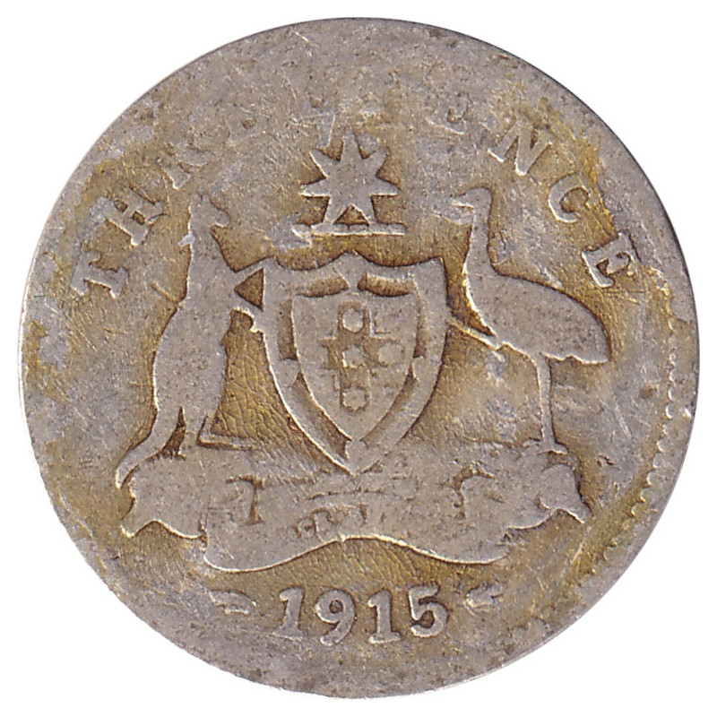 Australia - 3 pence - George V - 1915 - No1042