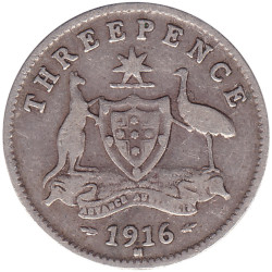 Australia - 3 pence -...