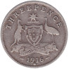 Australia - 3 pence - George V - 1916 M - No1043