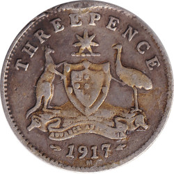 Australia - 3 pence -...