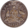 Australia - 3 pence - George V - 1917 M - No1046