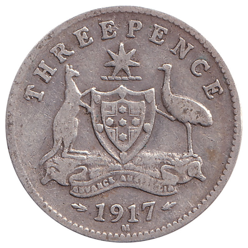 Australia - 3 pence - George V - 1917 M - No1048