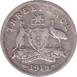 Australia - 3 pence - George V - 1918 M - No1049