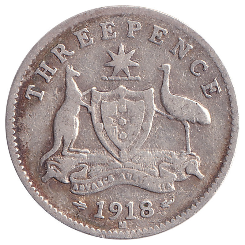 Australia - 3 pence - George V - 1918 M - No1051