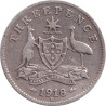 Australia - 3 pence - George V - 1918 M - No1052