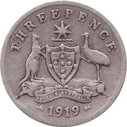Australia - 3 pence -...