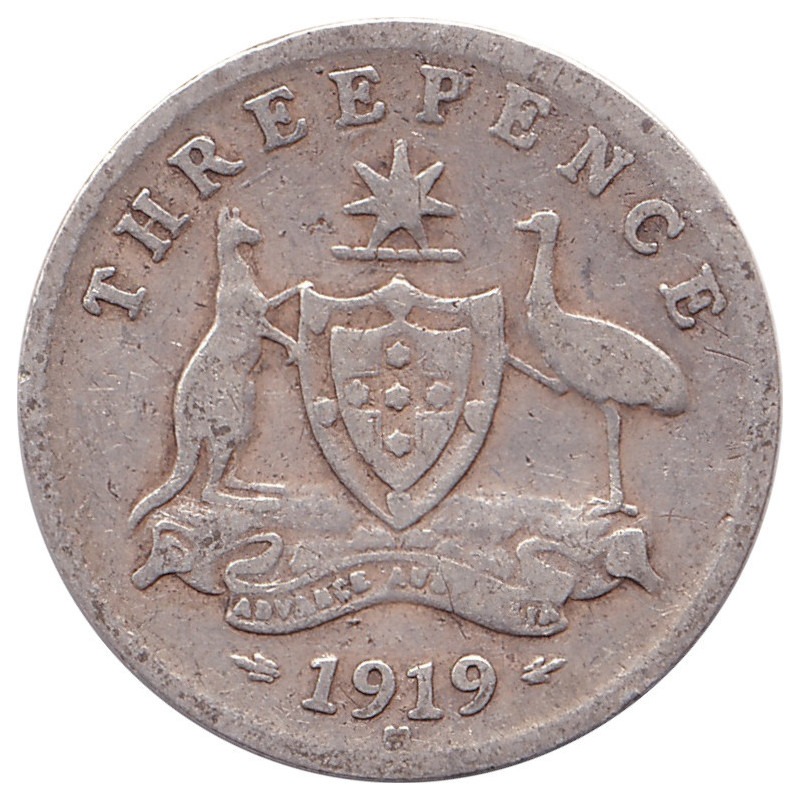 Australia - 3 pence - George V - 1919 M - No1058