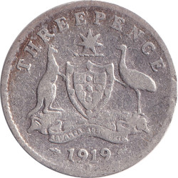 Australia - 3 pence - George V - 1919 M - No1061