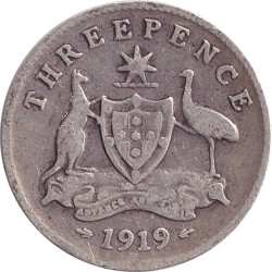 Australia - 3 pence -...